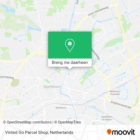 Vinted Go Parcel Shop kaart