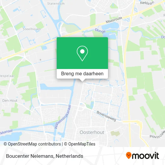 Boucenter Nelemans kaart