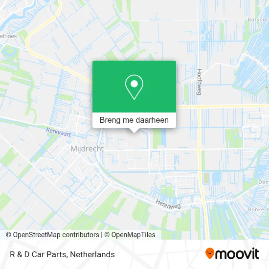 R & D Car Parts kaart