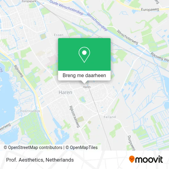 Prof. Aesthetics kaart