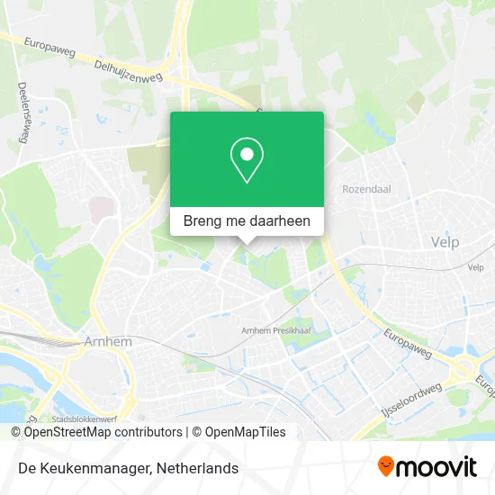 De Keukenmanager kaart