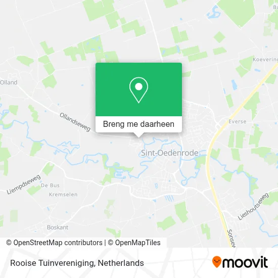 Rooise Tuinvereniging kaart