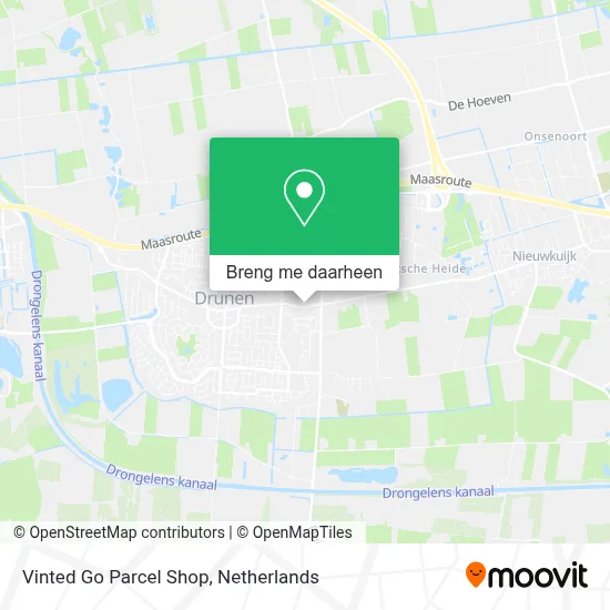 Vinted Go Parcel Shop kaart
