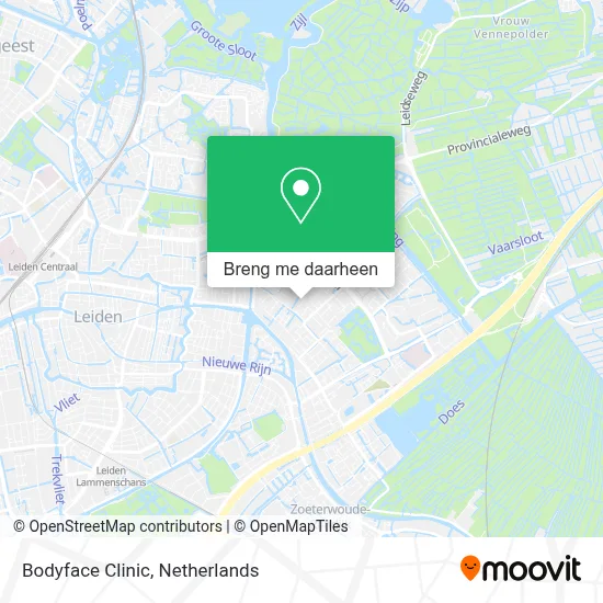Bodyface Clinic kaart