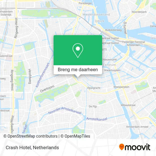 Crash Hotel kaart
