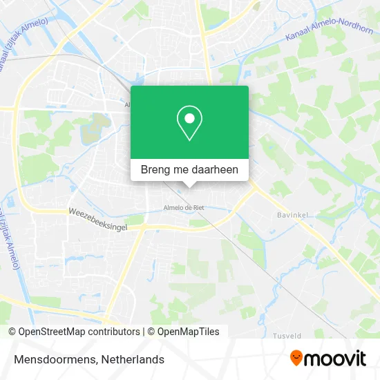 Mensdoormens kaart