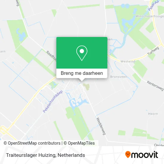 Traiteurslager Huizing kaart