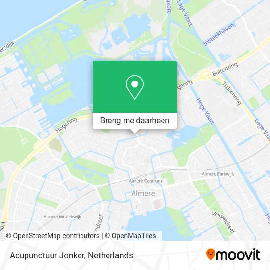 Acupunctuur Jonker kaart