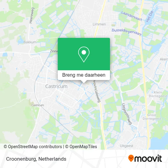 Croonenburg kaart