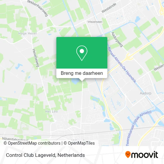 Control Club Lageveld kaart