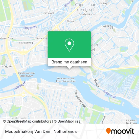 Meubelmakerij Van Dam kaart