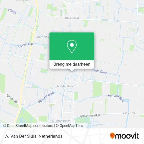 A. Van Der Sluis kaart