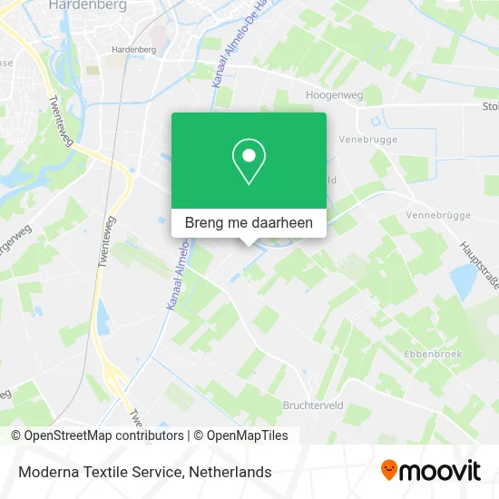Moderna Textile Service kaart
