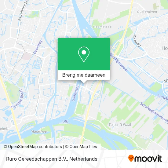 Ruro Gereedschappen B.V. kaart