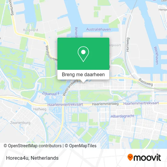 Horeca4u kaart
