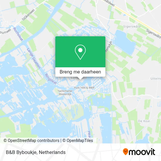 B&B Byboukje kaart