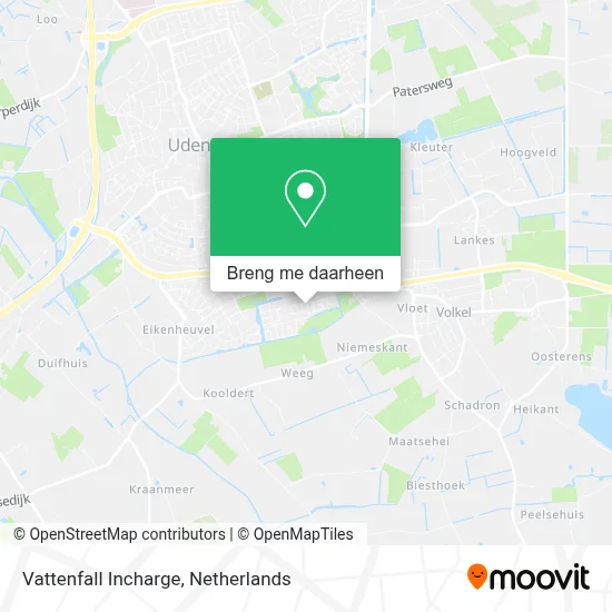 Vattenfall Incharge kaart