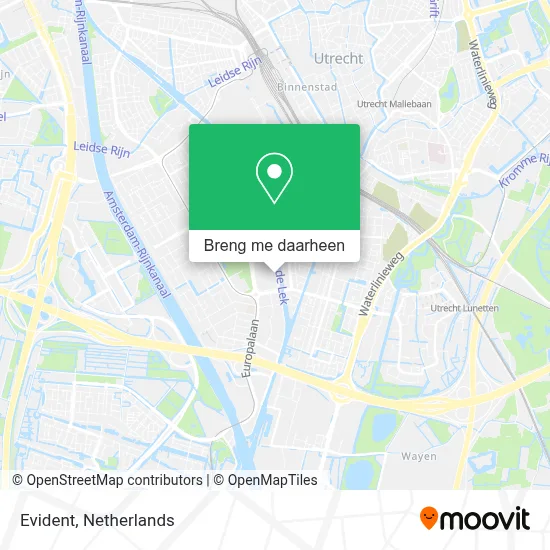 Evident kaart