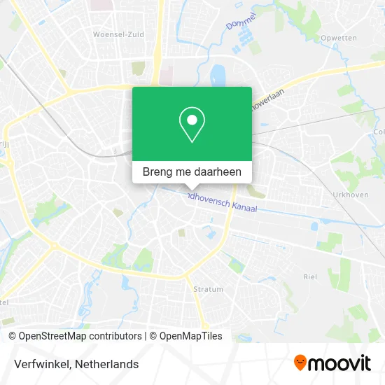 Verfwinkel kaart
