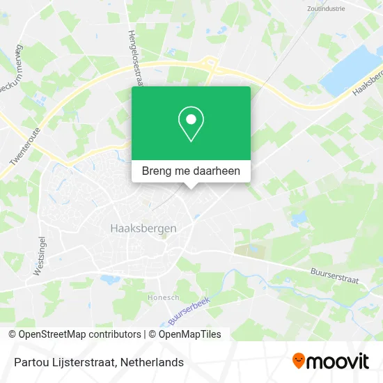 Partou Lijsterstraat kaart