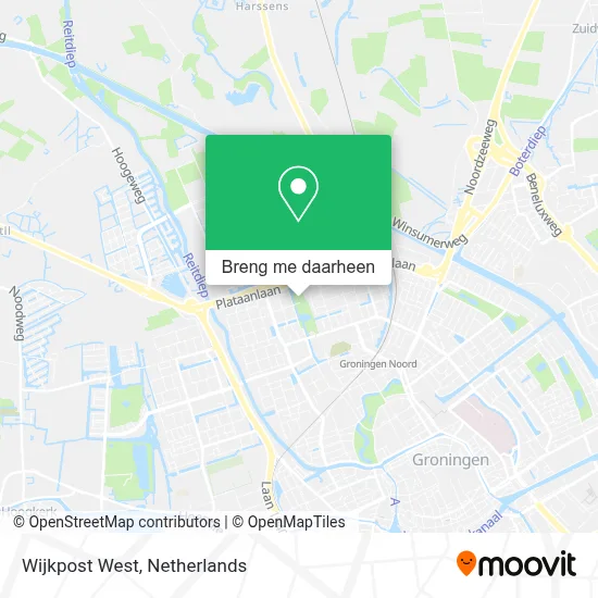 Wijkpost West kaart