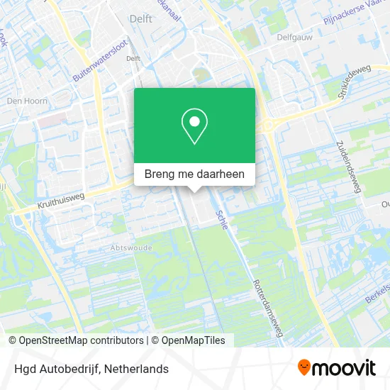 Hgd Autobedrijf kaart