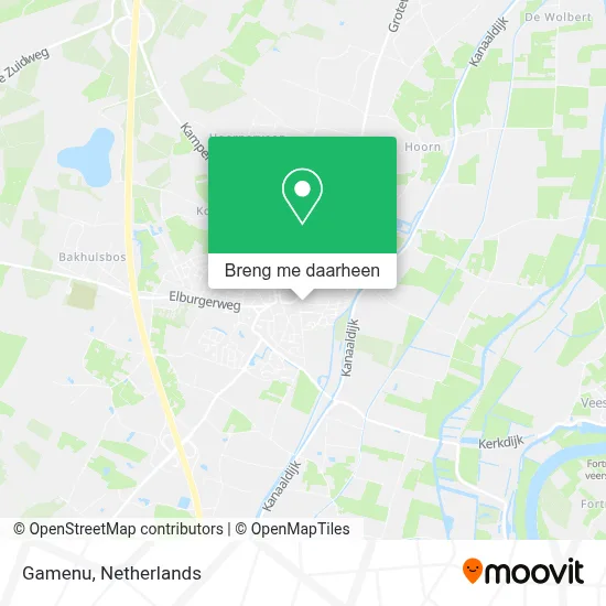 Gamenu kaart