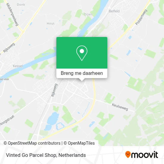 Vinted Go Parcel Shop kaart