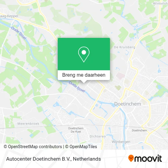 Autocenter Doetinchem B.V. kaart