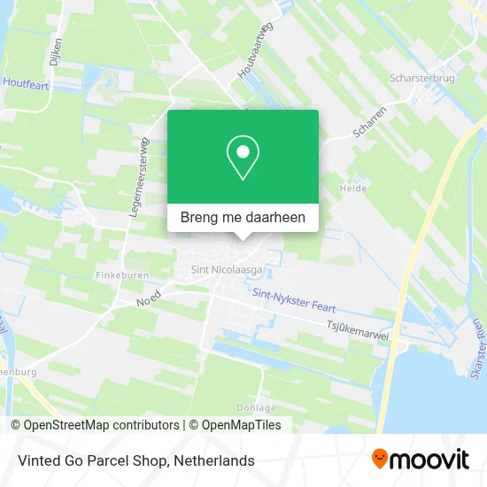 Vinted Go Parcel Shop kaart