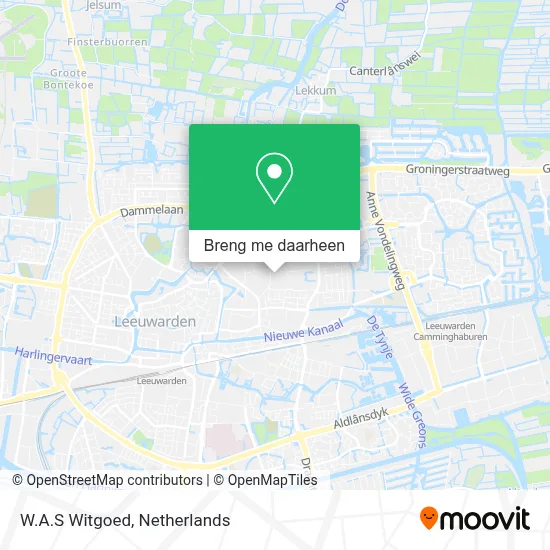 W.A.S Witgoed kaart