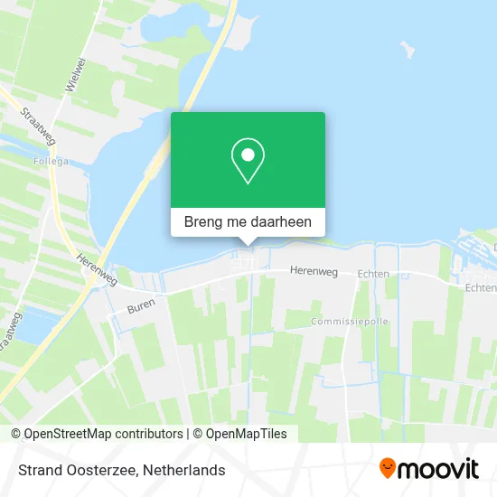 Strand Oosterzee kaart