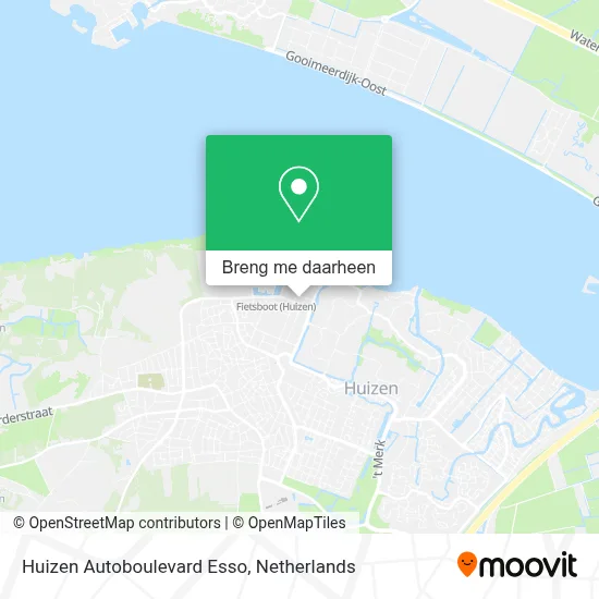Huizen Autoboulevard Esso kaart