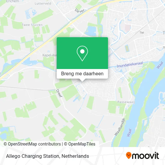 Allego Charging Station kaart