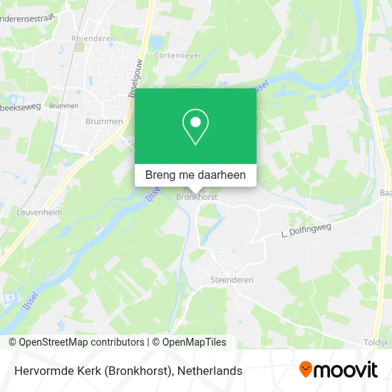Hervormde Kerk (Bronkhorst) kaart