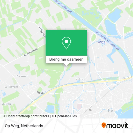 Op Weg kaart