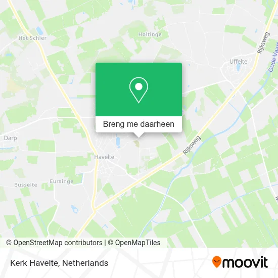 Kerk Havelte kaart