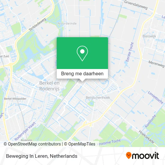 Beweging In Leren kaart