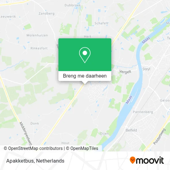 Apakketbus kaart