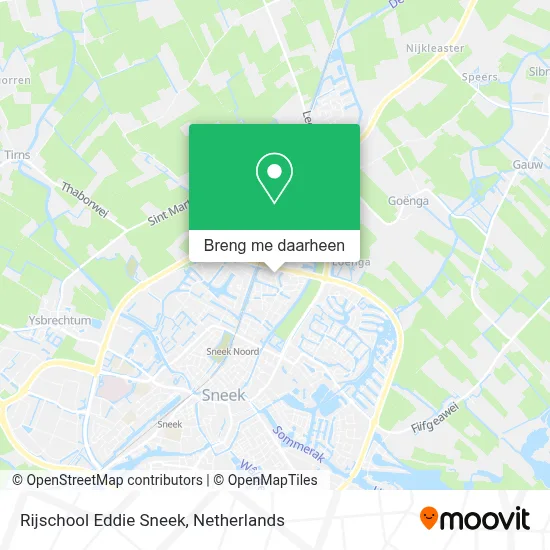 Rijschool Eddie Sneek kaart