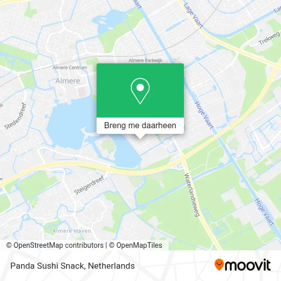 Panda Sushi Snack kaart