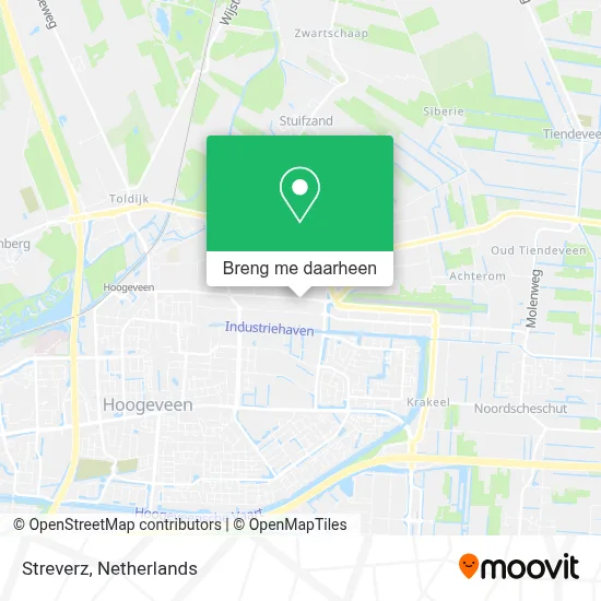 Streverz kaart