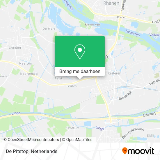 De Pitstop kaart