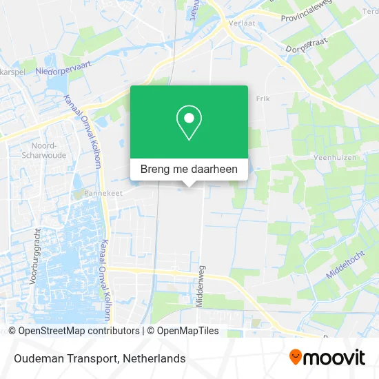 Oudeman Transport kaart