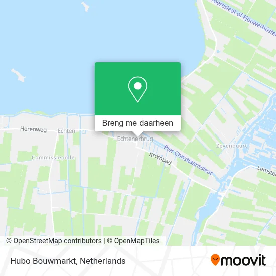 Hubo Bouwmarkt kaart