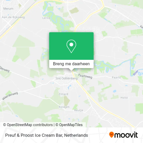 Preuf & Proost Ice Cream Bar kaart