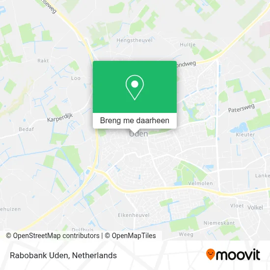 Rabobank Uden kaart