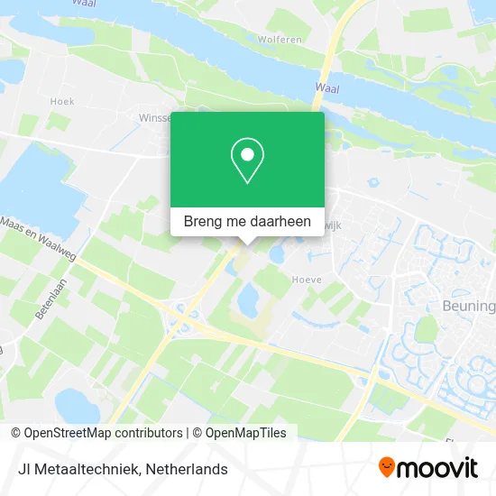 Jl Metaaltechniek kaart