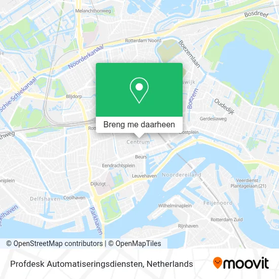 Profdesk Automatiseringsdiensten kaart