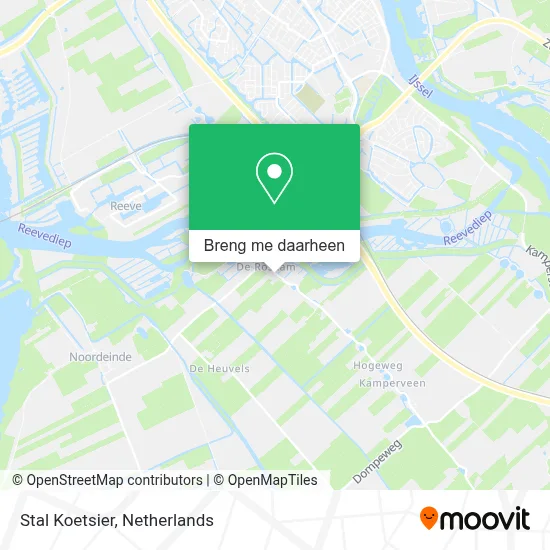 Stal Koetsier kaart